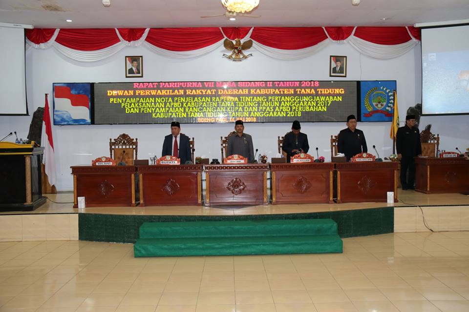 Rapat Paripurna ke VII Masa Sidang II Tahun 2018 “DPRD KTT”